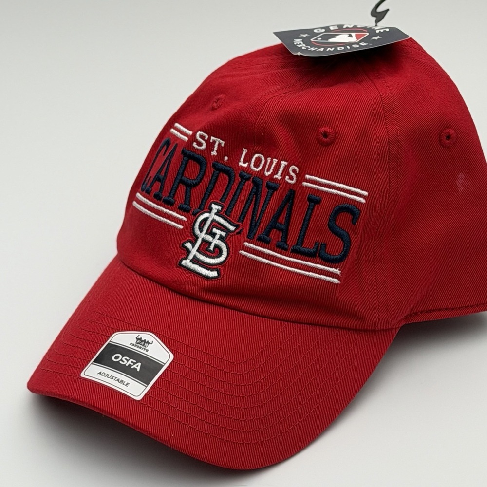 NLB St. Louis Cardinals Red & Blue Fan Favorite Baseball Hat Adjustable NEW